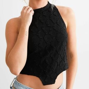 High Neck Cropped Tank Top